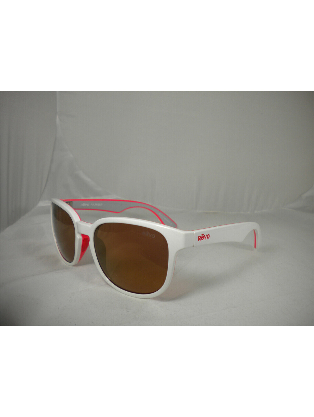 Revo Men's Sunglasses Kash White Coral Grey Plastic